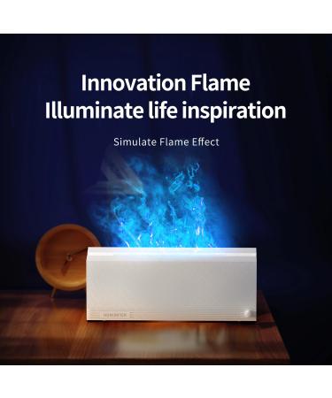 Flame Essential Oil Diffuser 7Colour Lights Aromatherapy Cool Mist Diffusers Super Quiet Air Mist Auto-Off Protection Ultrasonic Humidifier for Living Room Office Bedroom Yoga Spa (Black) - Buy Online on GoSupps.com