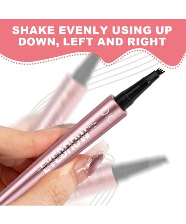 EIROVYA Magical with 4 micro fork tips durable waterproof eyebrow pencil and smudgeproof provides natural looking dark brown 1 piece - Buy Online on GoSupps.com