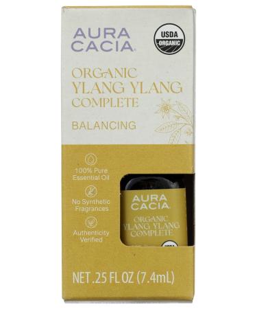 Aura Cacia Organic Ylang Complete Essential Oil 0.25 Fz