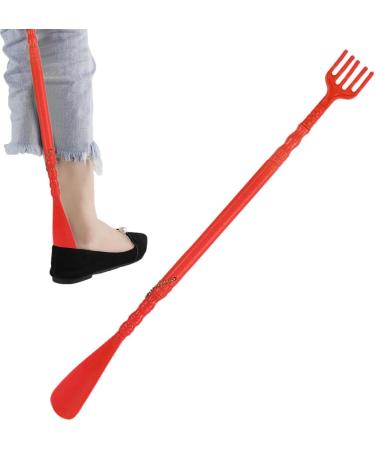 Back Scratch Shoe Open - Long Handle Itching Relief Claw for Men & Women - Portable Red Back Scratcher - Buy Online on GoSupps.com