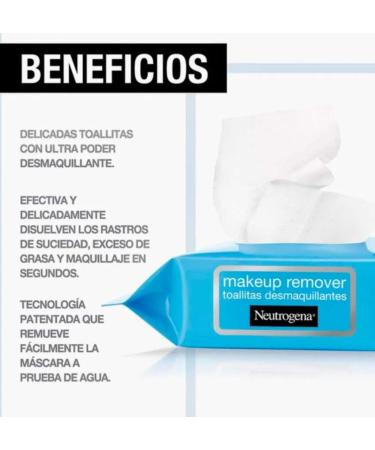 Neutrogena Makeup Removing Wipes - 100 Cleansing Towelettes for Gentle Removal | International Shipping Available - Buy Online on GoSupps.com