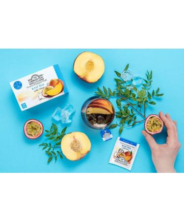 Ahmad Tea Peach & Passion Fruit Cold Brew Black Tea - 20 Teabag Sachets - Buy Online on GoSupps.com