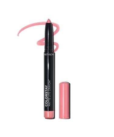 REVLON ColorStay Matte Lite Lipstick with Built-in Sharpener - Smudgeproof, Water-Resistant, Non-Drying - 001 Tread Lightly - Buy Online on GoSupps.com