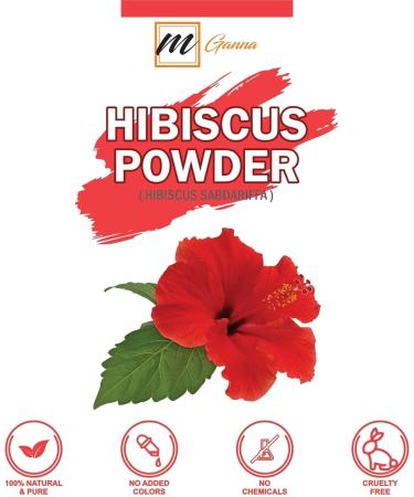 100% Pure Hibiscus Sabdariffa Flower Powder - Natural Hair Health & Skin Benefits | 0.22 LBS | Shop Internationally - Buy Online on GoSupps.com