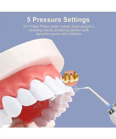 Rechargeable Cordless Water Dental Flosser - Portable Teeth Cleaner with USB Cable | Space-Saving Design for Easy Cleaning - Buy Online on GoSupps.com