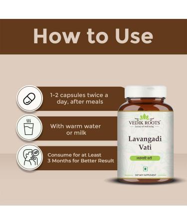 VEDIKROOTS Lavangadi Vati - for Relieving Nasal Congestion Ayurvedic Supplement for Respiratory Issues Support Healthy Digestion 240 Tab (Pack-2) - Buy Online on GoSupps.com