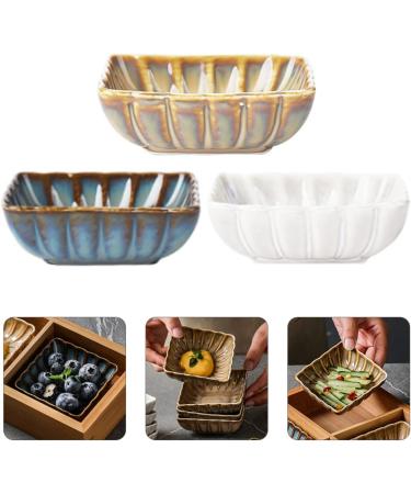 for Storage Condiments Home Sushi Dipping Household Ceramic Square Ketchup Dishes Vinegar Kitchen Serving Porcelain BBQ Mini Snack Bowls Decorative Plates Condiment Side - Buy Online on GoSupps.com