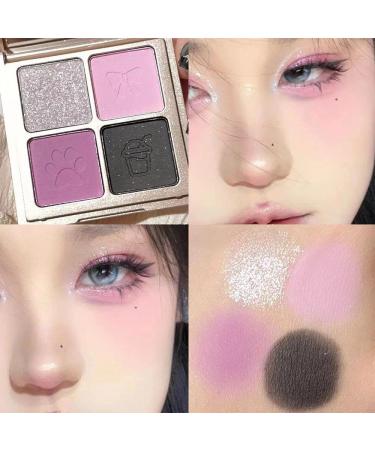 Eyeshadow Velvety Pigmented Blendable Matte Metallic & Shimmer Finishes Creamy Formula Four Way Quad Eye Shadow Palette (4)