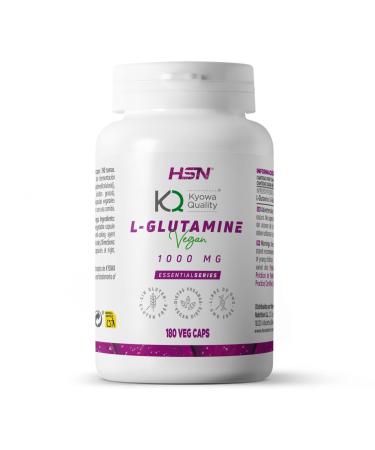 HSN Kyowa Quality® Glutamine Capsules | 180 Vegetable Capsules | 4g L-Glutamine Per Daily Serving | Pharmaceutical Grade | Non-GMO, Vegan, Gluten Free