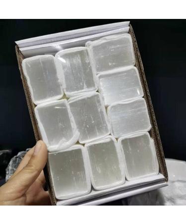 Natural Rough White Selenite Crystal Gypsum Stones Specimen - Buy Online on GoSupps.com
