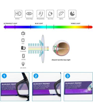 Lightweight Folding Metal Reading Glasses Blue Light Blocking Readers Portable Glasses with Keychain Bags(Couleur:Purple Grandeur:2.5x) - Buy Online on GoSupps.com