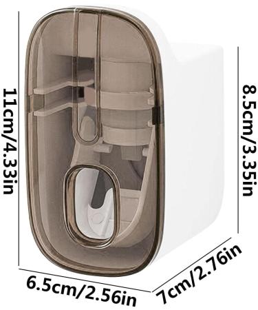 Toothpaste Squeezer - Detachable Internal Cleaning Quantitative Extrusion Waterproof - Good for Family for Kids and Adults Bathroom Use Apujent Transparent Tea - Buy Online on GoSupps.com