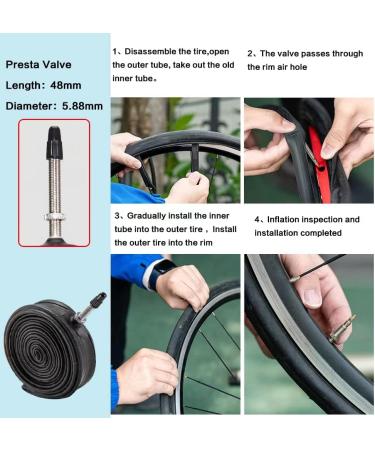 2 Pack 700x23-35C Bike Tires + Inner Tubes | Foldable Replacement for Road Bicycle | 700x28C 60TPI - Buy Online on GoSupps.com