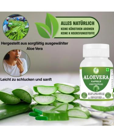  Morsan Healthcare Aloe Vera Capsules | Pack of 60 Capsules (500 mg) | Vegan Capsules | Made with natural ingredients (120) - Buy Online on GoSupps.com