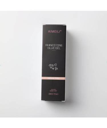 AIMEILI Nail Art Rhinestone Glue Gel Super Adhesive Nail Gem Glue Nail Art Glue Adhesive Gel for Nail Glitter Nail Art Gel Glue for Rhinestones Crystal Stones Jewels 30g - Buy Online on GoSupps.com