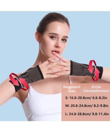 Copper Wrist Compression Sleeve for Tendonitis & Arthritis Relief - Small - Pack of 1 - Buy Online on GoSupps.com