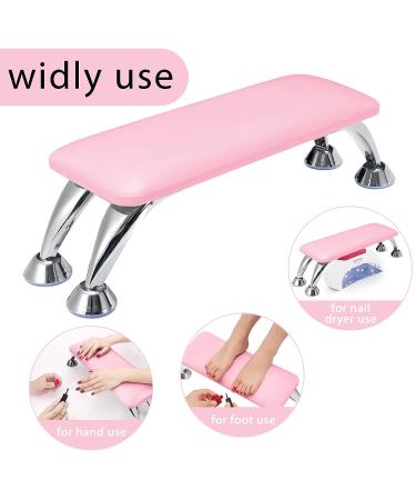 Professional Pink Leather Arm Rest for Nails with Wipes - Manicure Hand Pillow for Nail Techs - Buy Online on GoSupps.com