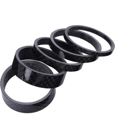 BESPORTBLE 5pcs Aluminum Alloy Bicycle Headset Spacer Set - 1 1/8-Inch Stem Fit for MTB BMX Road Bikes - 3/5/10mm - Black - Buy Online on GoSupps.com