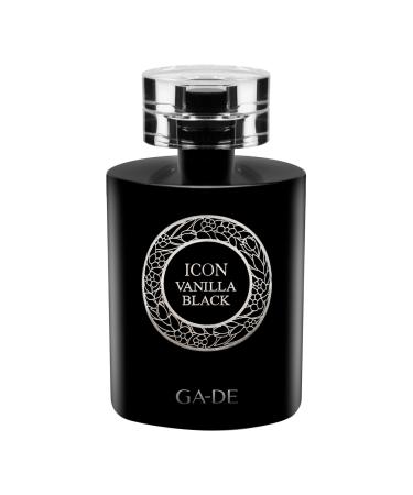Icon Vanilla Black - EDP Spray Perfume for Women - Warm Smoky - Vanilla Notes Spiced Accords of Amber Sandalwood - Exotic Fruits - 3.4 oz