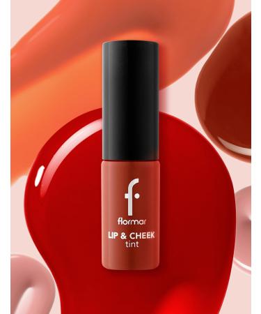 Flormar Lip & Cheek Tint encre 2-en-1 l vres et joues fini mat formule hydratante base d eau avec applicateur pr cis couleur modulable r sultat naturel & effet soyeux 002 Kiss Lip&Cheek - Buy Online on GoSupps.com