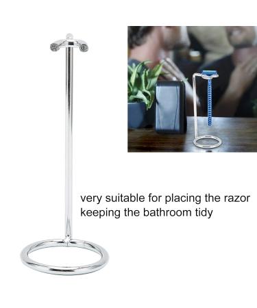 Denkerm Stainless Steel Safety Razor Stand - Anti-Rust Quick-Drying Razor Holder for Men - Premium Quality & Durable Design - Buy Online on GoSupps.com