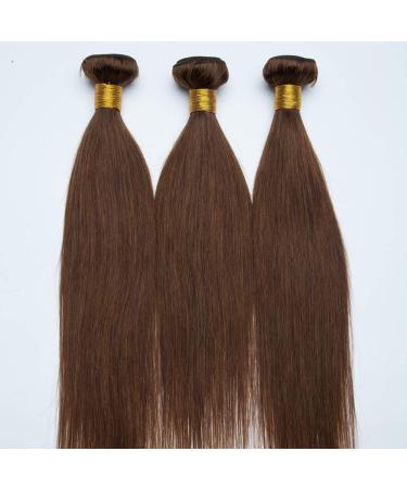 SEGO 20 Brazilian Human Hair Bundles - 100% Unprocessed Virgin Straight Weave Extensions - Medium Brown - Buy Online on GoSupps.com