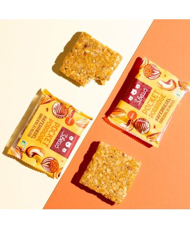 3bears Pocket Porridge Nut Bars | Vegan Cereal Bars - 26% Oats | Healthy Snack & Breakfast On-the-Go - Buy Online on GoSupps.com