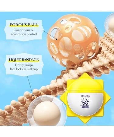Sun SPF 50+ Protect Skin UV Face Cream SPF 50 UVA & UVB Protection Immediately - Buy Online on GoSupps.com