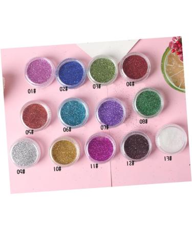 WOONEKY 12 Boxes Glitter Eyeshadow Pigments Eye Shadow Powder Pearl Eyeshadow Palette - Buy Online on GoSupps.com