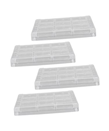 FOMIYES 4pcs Boxes Eye Shadow Box Travel Makeup Case Empty Highlight Case Cosmetics Sub Package Container