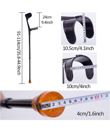 1 Pair Aluminum Forearm Crutches Lightweight Height Adjustable Arm Crutches Standing Canes Forearm Crutches Independence - Buy Online on GoSupps.com