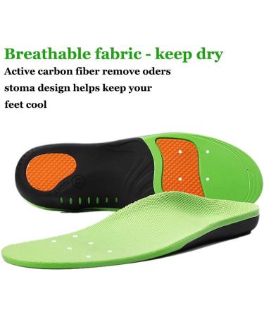 Orthotic Insoles for Plantar Fasciitis - Arch Support for High Arch & Flat Feet - Pain Relief for Heel & Foot - Men's 6-8 / Women's 7-9 - Buy Online on GoSupps.com