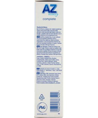 AZ Complete Toothpaste Delicate Freshness 65 ml - Buy Online on GoSupps.com
