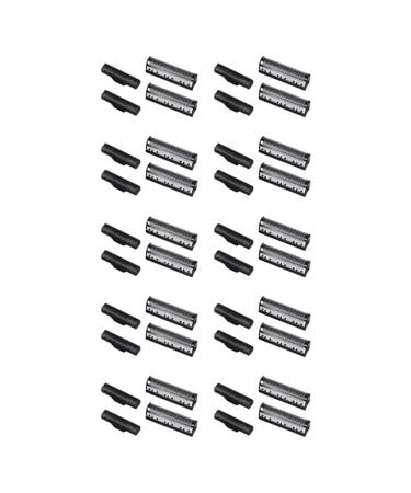 TsoLay 10Set Clipper Blade for Km-1102 Clipper Electric Shaver Parts Mesh Silver