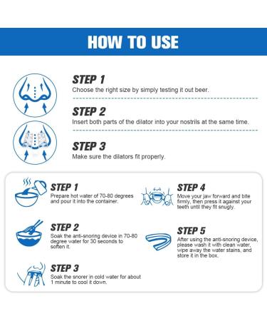 ACWOO Anti Snoring Devices Stop Snoring Devices Effective Snoring Solution Snore Stopper Reusable Stop Snoring Aids Snoring Sleeping Aid Device for Men and Women Restful Night's Sleep - Buy Online on GoSupps.com