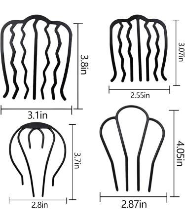 Paotxpum 11 Pieces Hair Side Combs Vintage Hair Fork U-Shape Alloy Hair Sticks Vintage Teeth Hair Side Combs For Women Hair Styling Tool Accessories - Buy Online on GoSupps.com