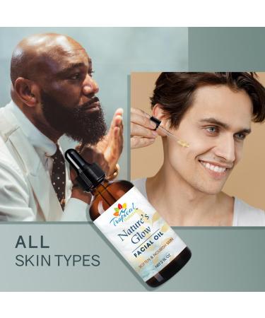 Nature's Glow Facial Oil | Anti-Aging Face Oil with Green Tea & Jojoba | Lightweight Non-Greasy | All Skin Types | 2 fl oz - Buy Online - Buy Online on GoSupps.com