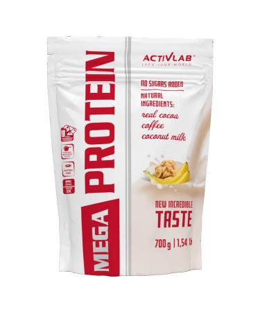 Activlab Mega protein 700g powder chocolate with nuts protein shake protein powder for building muscle whey protein creatine taurin.L-glutamine naturally contained BCAA 21 portions of chocolate with nuts 700g
