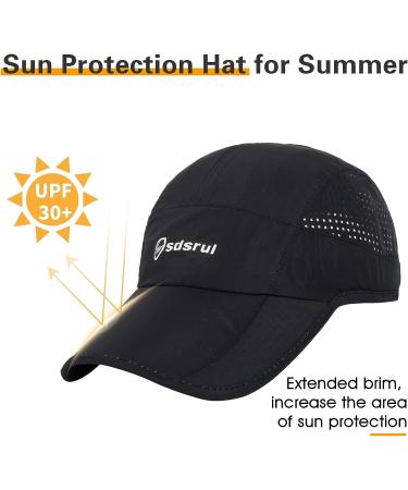 Geyanuo Quick Drying Unstructured Mesh Running Hat - Black+White - Buy Online on GoSupps.com