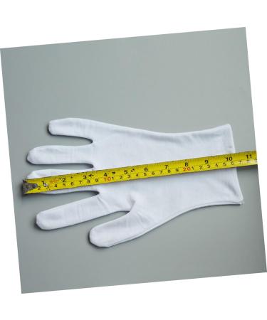minkissy White Gloves 18 Pairs Factory Gloves White Lengthen Work Cotton Gloves Cotton Work Gloves - Buy Online on GoSupps.com