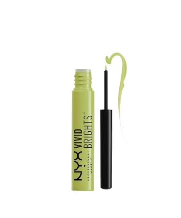 NYX Vivid Brights Liquid Eyeliner in Vivid Escape - Pastel Lime Green | Long-lasting Formula - Buy Online on GoSupps.com