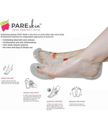  2 Pack Foot Peel Mask - Cracked Heels Repair for Dry Callus Dead Skin - Exfoliating Peel Remover for Baby Soft Feet - Buy Online on GoSupps.com
