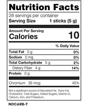NOCARB-T Reduce Absorption of Sugar Cut Down Fat Transformation Keep Cholesterol Balance Non-GMO( 28 Sticks). Plus A Free Necklace. - Buy Online on GoSupps.com