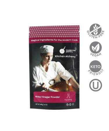 Distilled White Vinegar Powder - Gluten-Free, Vegan, OU Kosher Certified | 400g/14oz - Buy Online on GoSupps.com