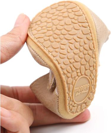 Baby Girls Mary Jane First Walking Shoes | Anti-Slip PU Leather Princess Shoes | Infant Baby Shoes 0-6 Months - Buy Online on GoSupps.com