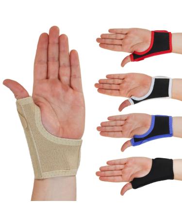 Solace Bracing Thumb Support Max (5 Colours) - British Made & NHS Supplied Breathable Thumb Spica Splint - #1 Thumb Brace for CMC Pain Arthritis Tendonitis RSI & More - Beige - XL - Right Extra Large - Right Hand Beige