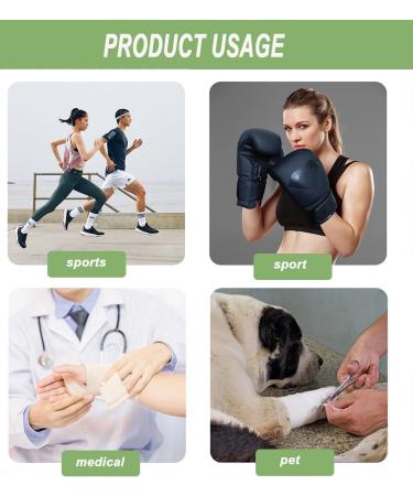 6 Pack Elastic Bandage Wrap - 6" Wide Latex Free Compression Roll for Legs Ankle Knee & Body - Ideal First Aid Kit Solution - Buy Online on GoSupps.com
