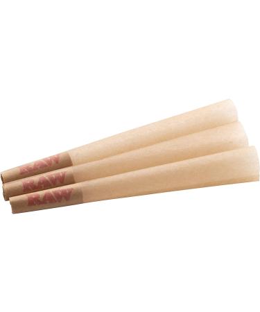 RAW Cones 1 1/4 Size 100 Pack - Slow Burning Pre Rolled Rolling Papers & Tips | Classic Raw Paper | Green BlazerTube - Buy Online on GoSupps.com