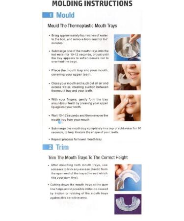 20-Pack Thermo-Molding Boil and Bite Teeth Whitening Mouth Trays - Wholesale Value - Buy Online on GoSupps.com