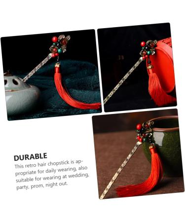 Mikinona Hairpin Vintage Decor Chinese Vintage Hair Clips Chinese Hair Chopstick Chinese Hair Accessories Hair Bun Stick Hanfu Hair Sticks Chinese Hair Forks Classic Alloy Woman Metal - Buy Online on GoSupps.com